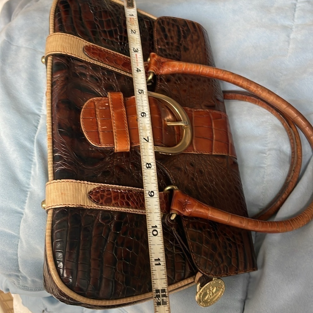 - Brahmin Tricolor Croc Satchel - Picture 15 of 15
